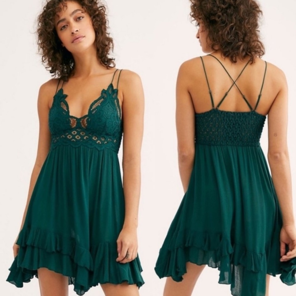Free People Adella Slip Mini Dress